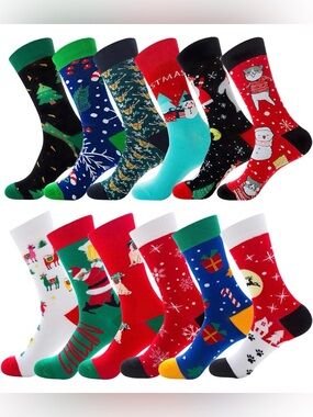 Christmas Crew Socks BUY NOW Men Size 7-12, Women size 8-13 PICK ONE